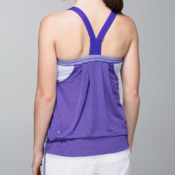 Size 8 Lululemon Bruised Berry Rest Less Tank - Picture 6 of 8